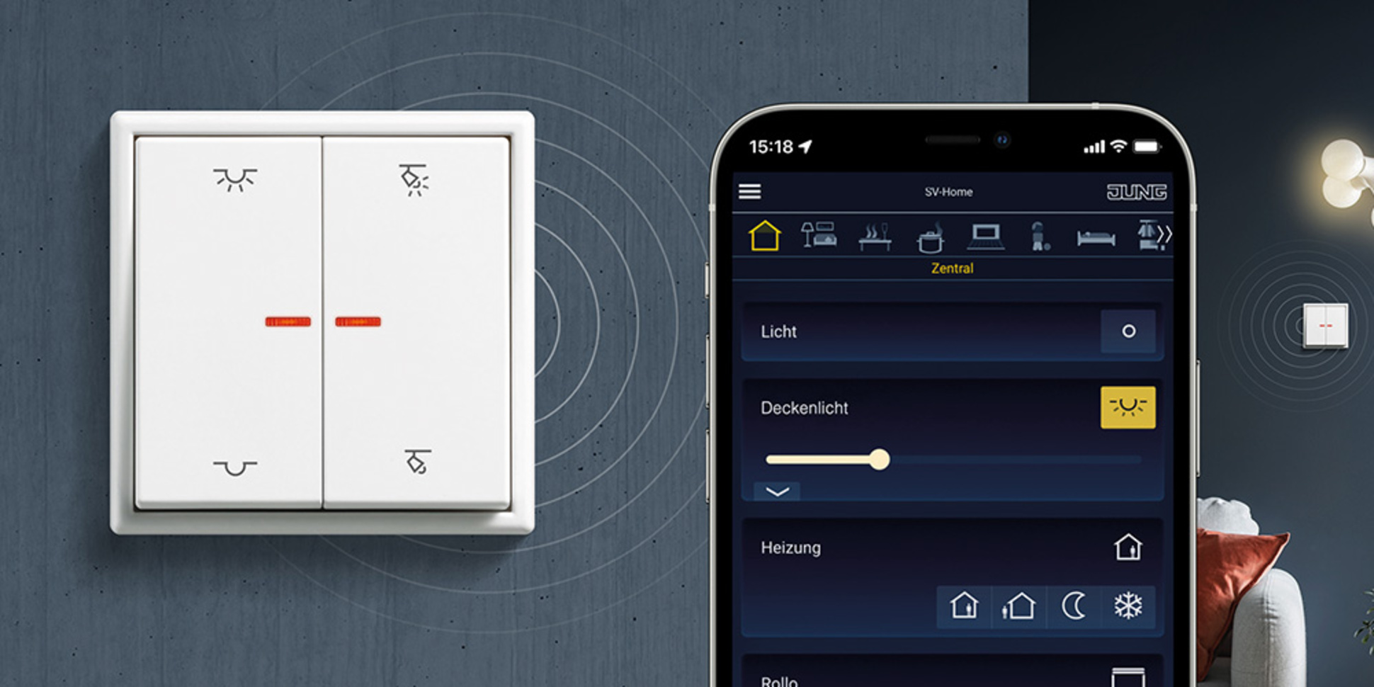 KNX RF Taster bei EMELTEC Elektrotechnik in Pyrbaum